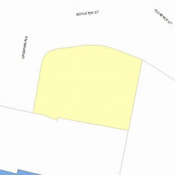 318 Boylston St, Newton MA  02459-2859 plot plan