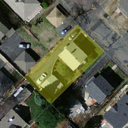 11 Melville Ave, Newton MA  02460-1223 aerial view