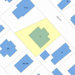 21 Cook St, Newton MA  02458-1311 plot plan