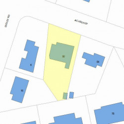 90 Jackson St, Newton MA 02459-2512 plot plan