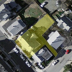 116 West St, Newton MA 02458-1327 aerial view