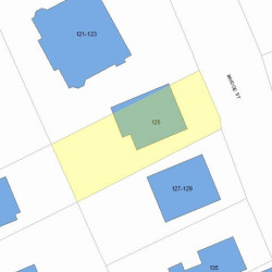 125 Bridge St, Newton MA 02458-1105 plot plan