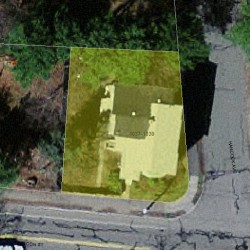 1039 Beacon St, Newton MA  02459-1723 aerial view