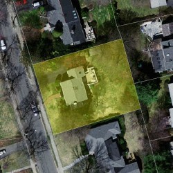 136 Gordon Rd, Newton MA  02468-1227 aerial view