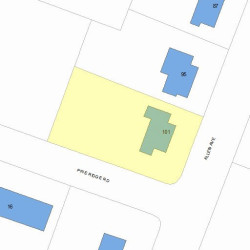 101 Allen Ave, Newton MA 02468-1720 plot plan