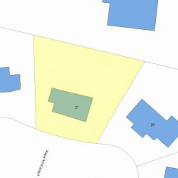 27 Overlook Park, Newton MA  02459-1344 plot plan