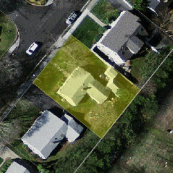 197 Spiers Rd, Newton MA  02459-3717 aerial view