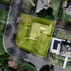 40 Pickwick Rd, Newton MA 02465-2819 aerial view