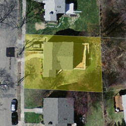 138 Upland Ave, Newton MA  02461-2145 aerial view