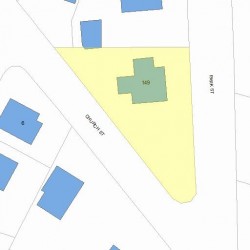 149 Park St, Newton MA 02458-2041 plot plan