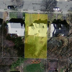 88 Parker Ave, Newton MA 02461-1815 aerial view