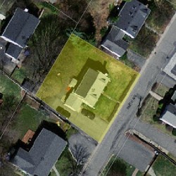 37 Smith Ave, Newton MA  02465-1543 aerial view