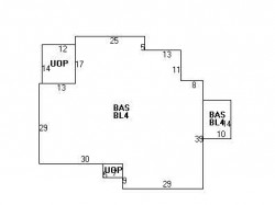 96 Cynthia Rd, Newton MA 02459-2834 floor plan