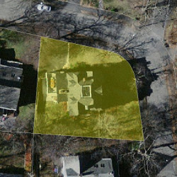 112 Gibbs St, Newton MA  02459-1928 aerial view