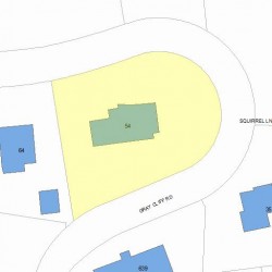 54 Gray Cliff Rd, Newton MA 02459-2017 plot plan