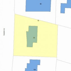 98 Cherry St, Newton MA 02465-1239 plot plan