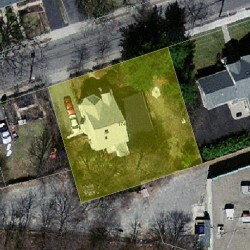 174 Webster St, Newton MA  02465-1848 aerial view