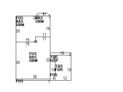 77 Cloverdale Rd, Newton MA  02461-1810 floor plan