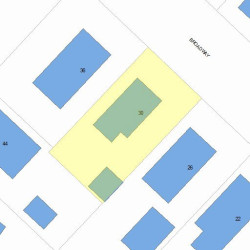 30 Broadway Ter, Newton MA  02460-1404 plot plan