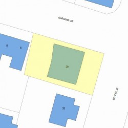 31 School St, Newton MA  02458-1500 plot plan