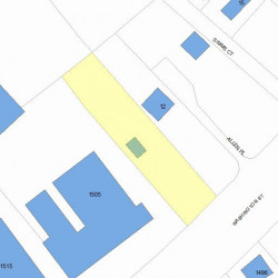 1497 Washington St, Newton MA 02465-2297 plot plan