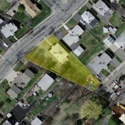 186 Linwood Ave, Newton MA 02460-1429 aerial view