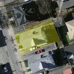 267 Pearl St, Newton MA 02458-1344 aerial view