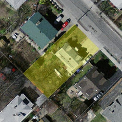 11 Adams St, Newton MA  02460-1202 aerial view