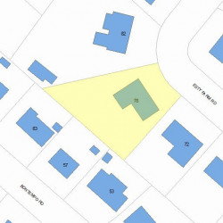 78 Esty Farm Rd, Newton MA 02459-3608 plot plan