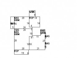 27 Adams Ave, Newton MA 02465-1001 floor plan
