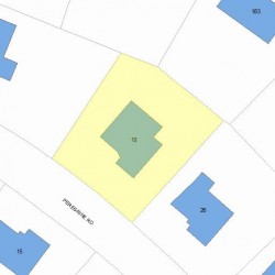18 Peregrine Rd, Newton MA 02459-3440 plot plan