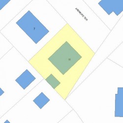 11 Ardmore Ter, Newton MA 02465-2310 plot plan