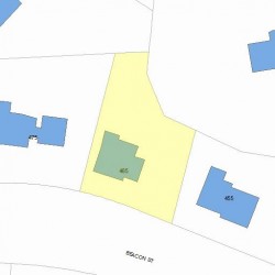 465 Beacon St, Newton MA 02459 plot plan