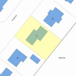 85 Spiers Rd, Newton MA  02459-3716 plot plan