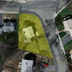 49 Fordham Rd, Newton MA  02465-1208 aerial view