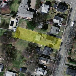 255 Cherry St, Newton MA  02465-1607 aerial view