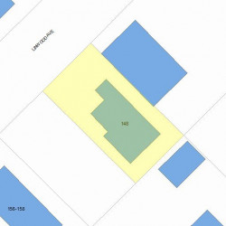 148 Linwood Ave, Newton MA 02460-1417 plot plan