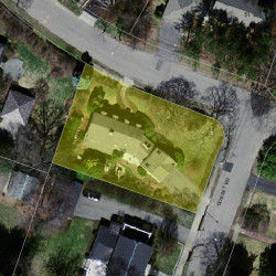 50 Dorset Rd, Newton MA 02468-1406 aerial view