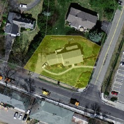 285 Temple St, Newton MA 02465-2837 aerial view