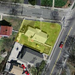 6 Staniford St, Newton MA  02466-1216 aerial view