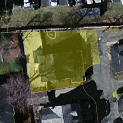 16 Highland Park, Newton MA 02460-1812 aerial view