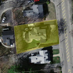 363 Walnut St, Newton MA 02460-1945 aerial view