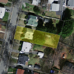 16 Freeman St, Newton MA 02466-1206 aerial view