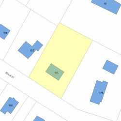 165 Elgin St, Newton MA 02459-2301 plot plan