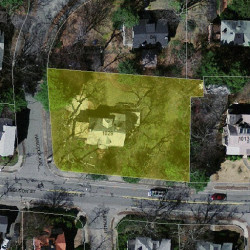 1029 Beacon St, Newton MA 02459-1722 aerial view