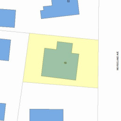 59 Morseland Ave, Newton MA 02459-1151 plot plan