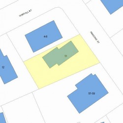 51 Parsons St, Newton MA 02465-2137 plot plan
