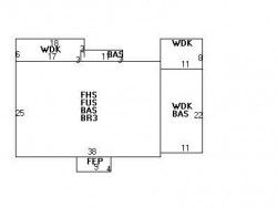 64 Nonantum St, Newton MA  02458-2444 floor plan