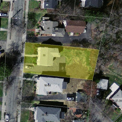 50 Cloverdale Rd, Newton MA 02461-1811 aerial view