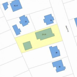 23 Dalby St, Newton MA 02458-1030 plot plan
